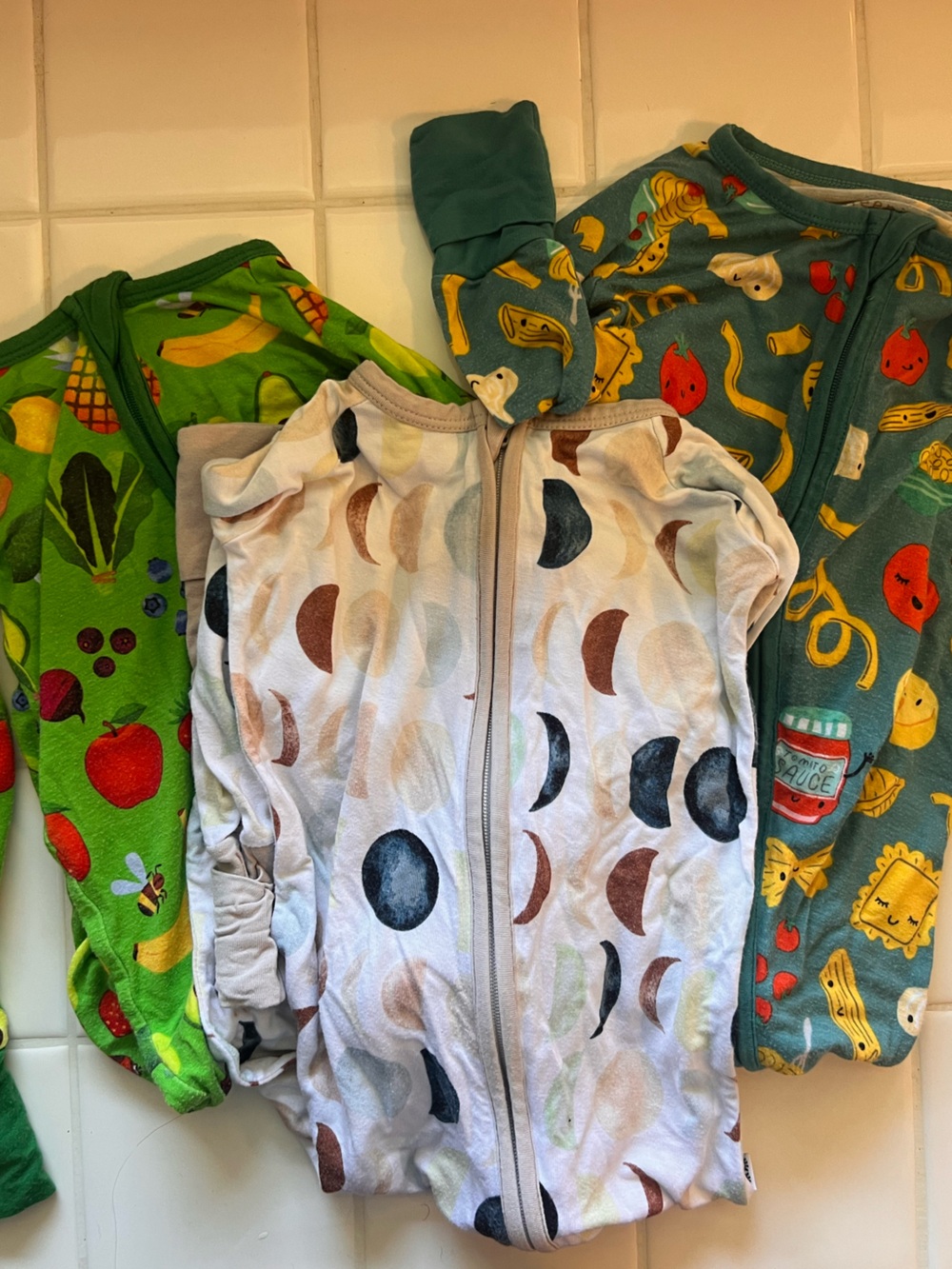 Lot of 3 Little Sleepies Zippies - Size 6-12 months